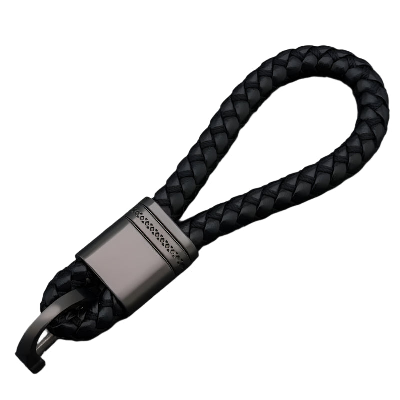 Braided Rope Car Keychain - Classic Design for Car Use, Durable and Lightweight Material - Gearhead Graphics