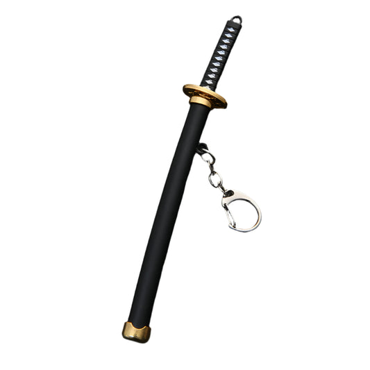 Metal Katana Car Keychain - Unique Design with Metallic Finish, Ideal for Home Décor - Gearhead Graphics